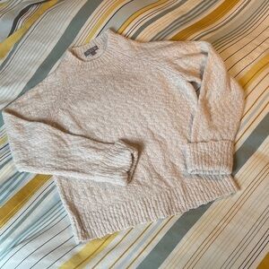 J. Crew Alpaca Blend Cream Crew Neck Sweater